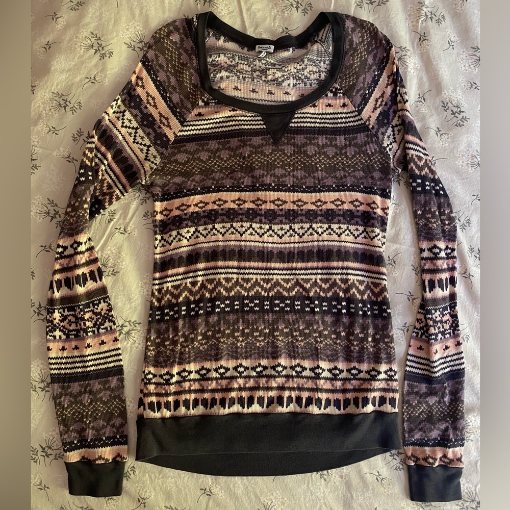 Fair isle printed longsleeve